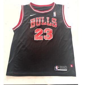 Authentic Michael Jordan Chicago bulls basketball jersey Vtg #23 sz L flaw sport